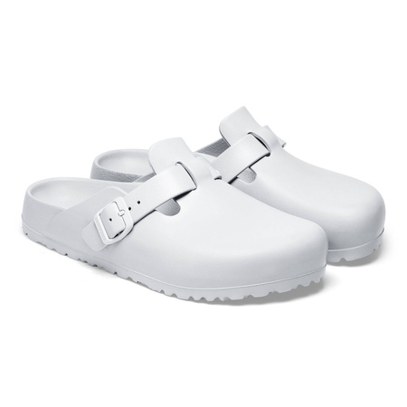 Chodaki męskie Birkenstock Boston Essentials EVA White medyczne klapki regular szerokie (1002315)