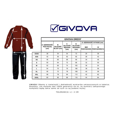 Dres Givova Tuta Visa Fluo TR018F 0419 (TR018F0419)