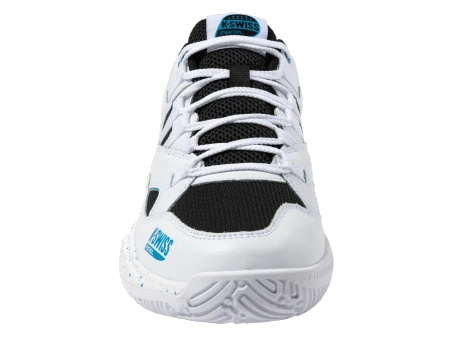 Męskie sneakersy K-Swiss TURA TEAM PADEL WHITE/BLACK/BLUE MOON-M (04435-967-M)