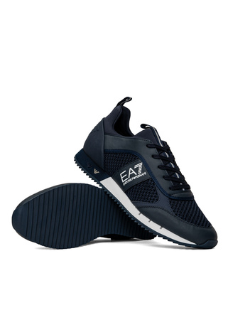 Sneakersy męskie EA7 Emporio Armani buty sportowe lifestylowe granatowe (X8X027-XK050-D813)