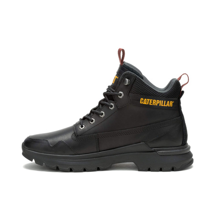 Wyprzedaż - Buty outdoorowe męskie Cat Caterpillar Colorado Sneaker WP skórzane sportowe wodoodporne czarne (P725946)