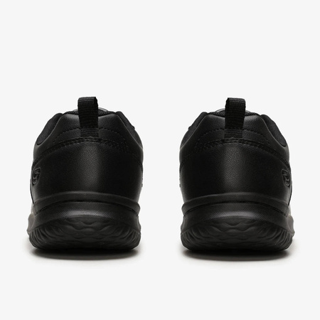 Sneakersy męskie czarne Skechers Delson Antigo buty skórzane czarne (65693-BBK)