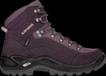 Buty trekkingowe damskie Lowa RENEGADE GTX MID Ws prune/mauve Gore-Tex nieprzemakalne skórzane fioletowe (320945 5534)