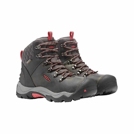 Trekkingi wysokie damskie Keen Revel III black/rose zimowe skórzane buty outdoorowe (KE-1013212)