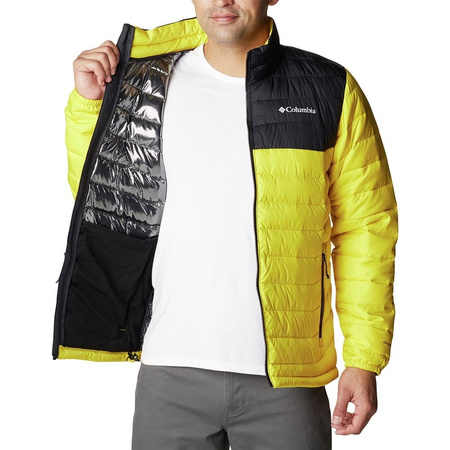 Męska kurtka zimowa puchowa COLUMBIA POWDER LITE™ JACKET YELLOW żółta (1698001716)