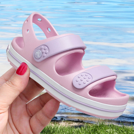 CROCS CROCBAND CRUISER SANDAL BALLERINA/LAVENDER (209423-BALLERINA-LAV)