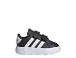 Buty sportowe dziecięce Adidas GRAND COURT 2.0 CF I na rzepy czarne (ID5272)