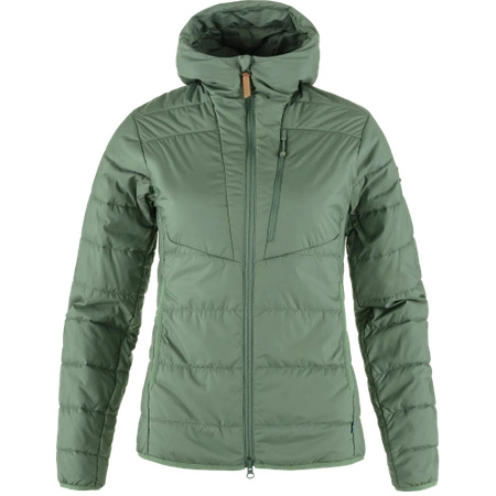 Kurtka ocieplana damska Fjällräven Keb Padded Hoodie W Patina Green (F89630-614)