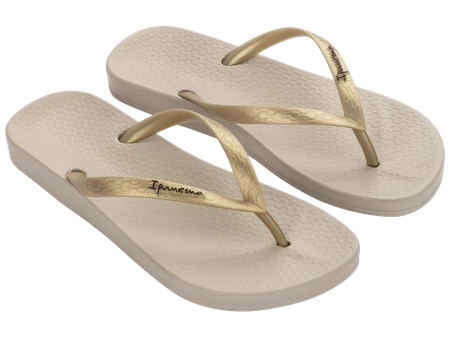 Klapki plażowe damskie Ipanema Anatomic Tan Fem na lato beżowe (81030-23097)