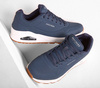 Wyprzedaż - Sneakersy męskie sportowe Skechers Uno Stand On Air amortyzacja niebieskie (52458-NVY)