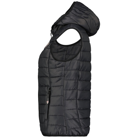 Bezrękawnik Geographical Norway VATIKA HOOD EO GIRL 233 czarny dla dziweczynki (WW2008E/GNO-Black)