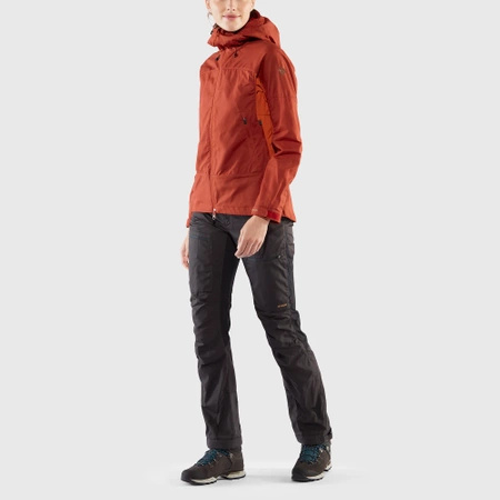 Kurtka softshell damska Fjällräven Abisko Lite Trekking Jacket W Cabin Red-Rowan Red (F86131-321-333)