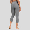 Wyprzedaż - Legginsy termoaktywne damskie 3/4 Odlo Active Warm Eco spodnie sportowe do łydki szare (159131/10183)