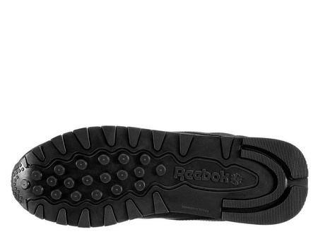 Wyprzedaż - Buty sportowe damskie skórzane czarne Reebok Classic Leather (50149)