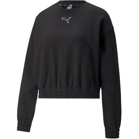Wyprzedaż - Bluza dresowa damska Puma Her Crew TR nierozpinana sportowa bawełniana czarna (847094-01)