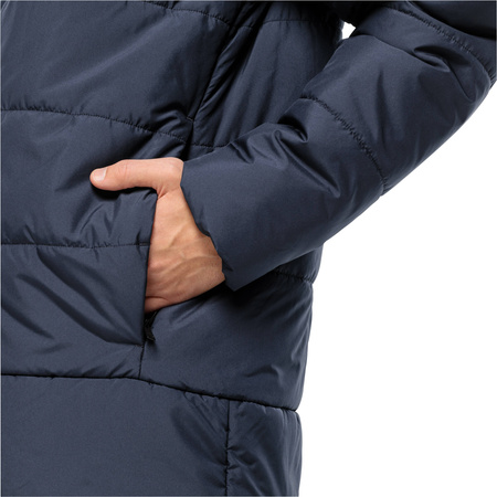 Wyprzedaż - Kurtka przejściowa męska Jack Wolfskin Deutzer Long JKT wodoodporna granatowa (1207451_1010)