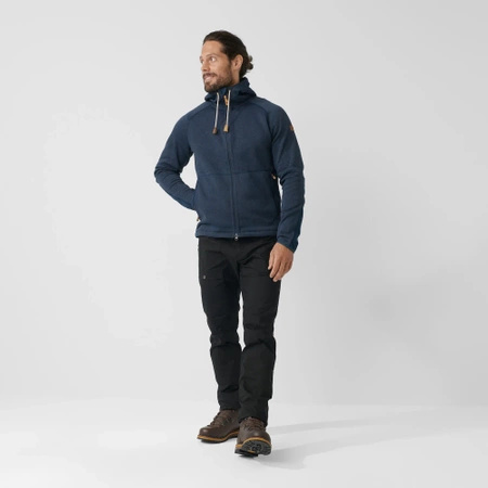 Polar męski Fjällräven Övik Fleece Hoodie M Navy (F82252-560)