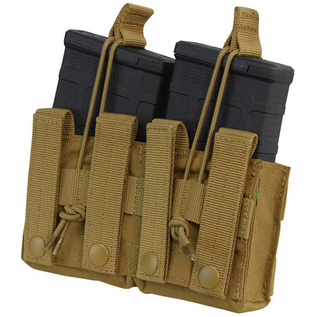 Condor - Open Top Double M14 Mag Pouch - Coyote Brown (MA24-498)