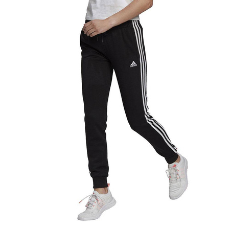 Spodnie dresowe damskie adidas czarne Essentials Slim Tapered Cuffed Pant (GM8733)