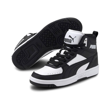 Sneakersy młodzieżowe wysokie Puma Rebound JOY Jr junior czarne (374687-01)