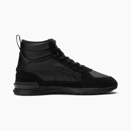 Wyprzedaż - Męskie sneakersy za kostkę Puma Graviton Mid wysokie buty na zimę sportowe czarne (383204-01)