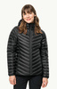 Wyprzedaż - Kurtka zimowa damska Jack Wolfskin Passamani Down Hoody W z kapturem czarna (1207101_6000)
