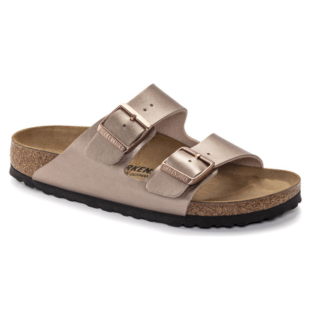 Klapki Birkenstock damskie Arizona Birko-Flor Narrow Copper na wąską stopę (1023960)