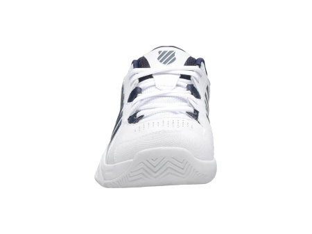 Męskie sneakersy K-Swiss RECEIVER V WHITE/PEACOAT/SILVER-M (07393-177-M)