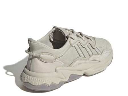 Wyprzedaż - Buty sportowe damskie Adidas Originals Ozweego skórzane sneakersy streetwearowe beżowe (GY6177)