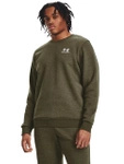 Bluza męska UNDER ARMOUR Essential Fleece Crew bawełniana zielona (1374250-391)