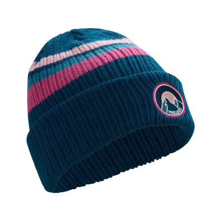 Czapka na zimę dziecięca Trollkids Kids Spitsbergen Cap beanie granatowa/różowa (986-102)