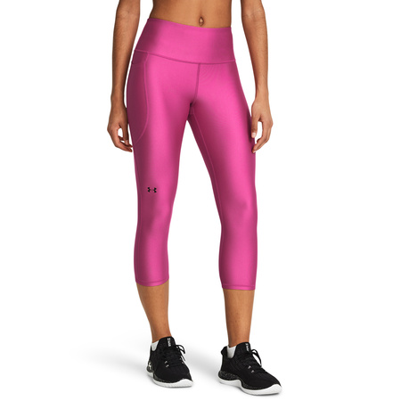 Wyprzedaż - Spodnie damskie sportowe Under Armour Tech Hi Capri treningowe różowe (1365334-572)