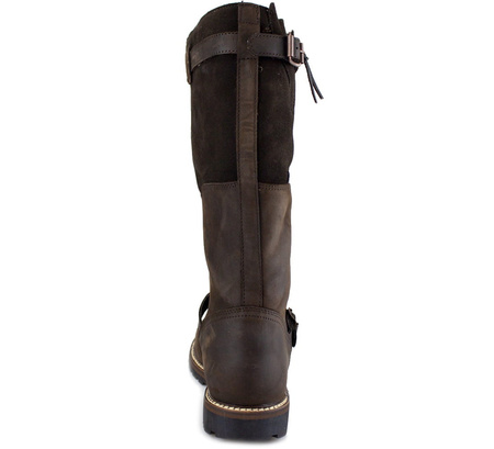 Wyprzedaż - Buty zimowe męskie Meindl Kiruna GTX z ocieplaną wełną jagnięcą Gore-Tex nieprzemakalne skórzane brązowe (7730/39)