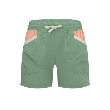 Szorty spodenki trekkingowe dziecięce dla dziewczynki Trollkids Girls Senja Shorts leaf green/sage (536-338)