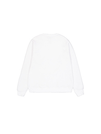 Bluza męski Alpha Industries Basic Sweater nierozpinana sportowa logo biała (178302-09)