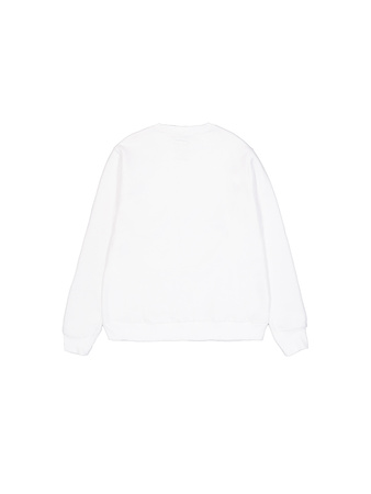 Wyprzedaż - Bluza męski Alpha Industries Basic Sweater nierozpinana sportowa logo biała (178302-09)