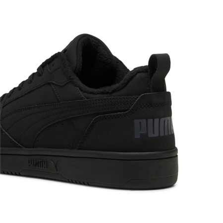 Sneakersy męskie Puma Rebound v6 Low Nubuck wysokie za kostkę czarne (397475-03)