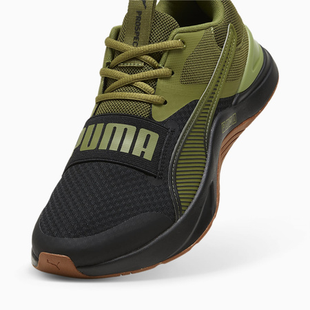 Buty sportowe męskie Puma Prospect Neo Force Black Olive Green siateczkowe oddychające zielone (379626-02)