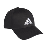 Czapka z daszkiem damska/męska adidas BBALL CAP COT regulowana z logo na przodzie czarna (FK0891)