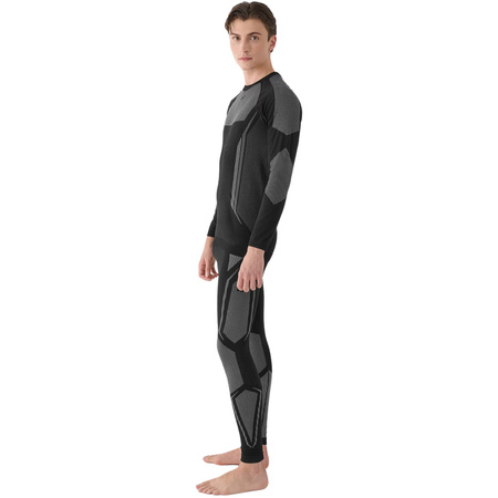 Koszulka termoaktywna męska 4F M165 głęboka czerń (4FWAW24USEAM165 20S)