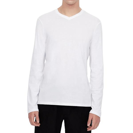 Wyprzedaż - Koszulka z długim rękawem męska Armani Exchange longsleeve biały (8NZM99-ZJA5Z-1100)