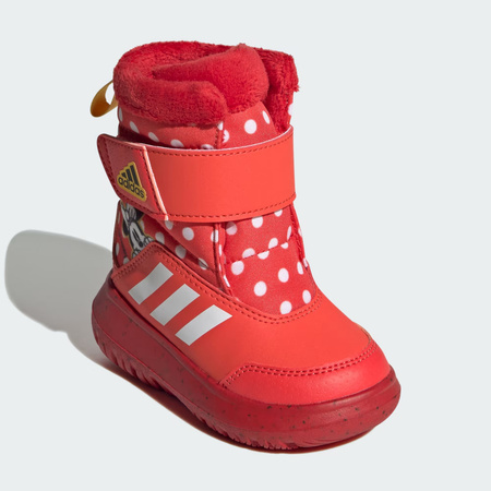 Śniegowce dziecięce adidas Winterplay Minnie I buty zimowe dla dziewczynki z Myszką Minnie czerwone (IG7191)