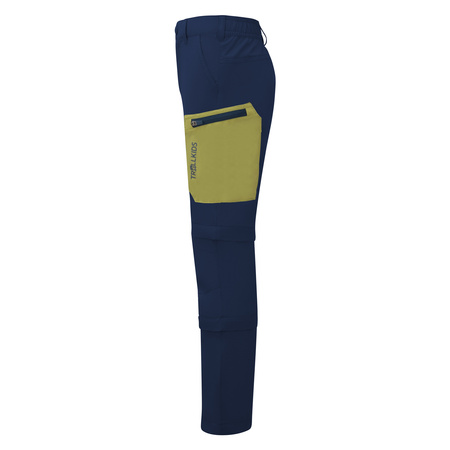 Spodnie trekkingowe dziecięce dla chłopca/dziewczynki Trollkids Kids Preikestolen Double Zip-Off Pants mystic blue/kiwi (623-142)