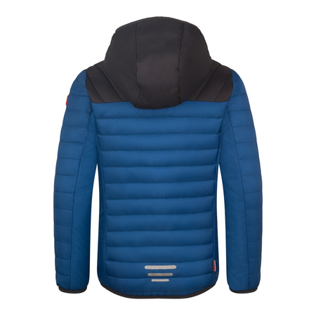 Kurtka Trollkids Eikefjord Ultra-light polyfiber alpejski niebieski/czarny/promienny czerwony/kasztanowy (463-144)