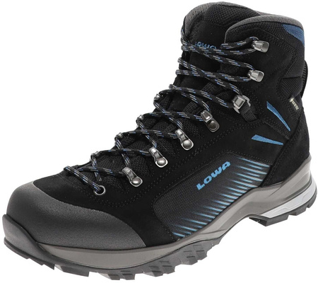 Buty trekkingowe męskie wysokie Lowa VIGO GTX black/blue gore-tex wodoodporne (210708 9940)