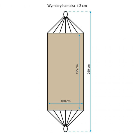 Hamak Classic Royokamp 1 osobowy 200x100 cm (1021065)