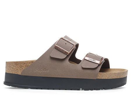 Klapki Birkenstock ARIZONA FLEX PLATFORM NARROW Brązowy (1027417)