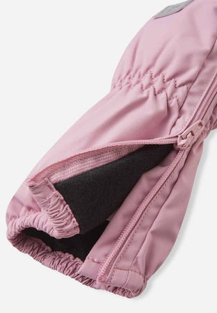 Wyprzedaż - Rękawiczki zimowe dziecięce Reima Mittens (woven). Tassu Grey Pink  Age 1 Toddler Unisex wodoodporne różowe (5300115A-4500)