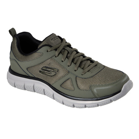 Buty treningowe męskie Skechers Track sneakersy zielone (52631-OLBK)