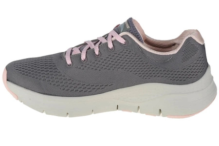 Wyprzedaż - Sneakersy sportowe damskie Skechers Arch Fit Big Appeal buty treningowe szary (149057-GYPK)